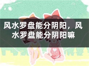 风水罗盘能分阴阳，风水罗盘能分阴阳嘛
