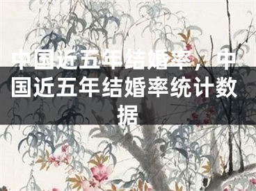 中国近五年结婚率，中国近五年结婚率统计数据