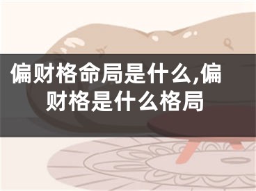 偏财格命局是什么,偏财格是什么格局