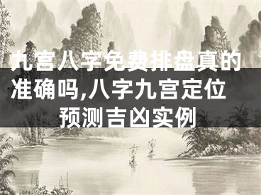 九宫八字免费排盘真的准确吗,八字九宫定位预测吉凶实例
