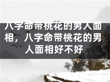 八字命带桃花的男人面相，八字命带桃花的男人面相好不好