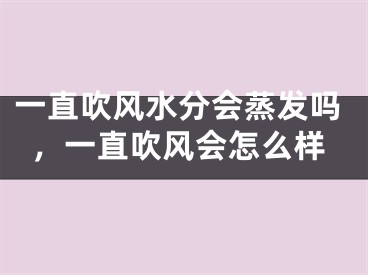 一直吹风水分会蒸发吗，一直吹风会怎么样