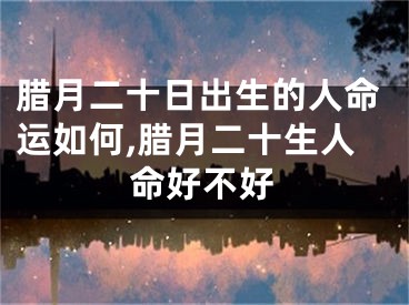 腊月二十日出生的人命运如何,腊月二十生人命好不好