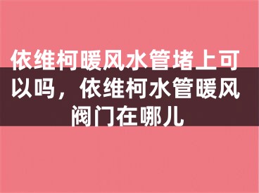 依维柯暖风水管堵上可以吗，依维柯水管暖风阀门在哪儿