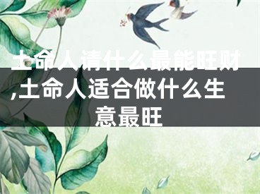土命人请什么最能旺财,土命人适合做什么生意最旺