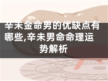 辛未金命男的优缺点有哪些,辛未男命命理运势解析