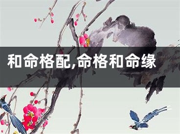 和命格配,命格和命缘
