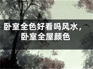 卧室全色好看吗风水，卧室全屋颜色