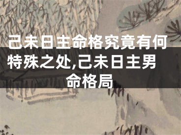 己未日主命格究竟有何特殊之处,己未日主男命格局