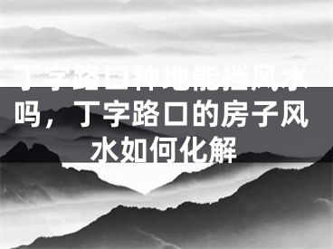 丁字路口种地能挡风水吗，丁字路口的房子风水如何化解