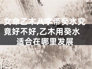 女命乙木八字带癸水究竟好不好,乙木用癸水适合在哪里发展