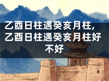 乙酉日柱遇癸亥月柱,乙酉日柱遇癸亥月柱好不好