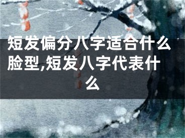 短发偏分八字适合什么脸型,短发八字代表什么