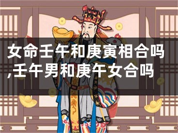 女命壬午和庚寅相合吗,壬午男和庚午女合吗