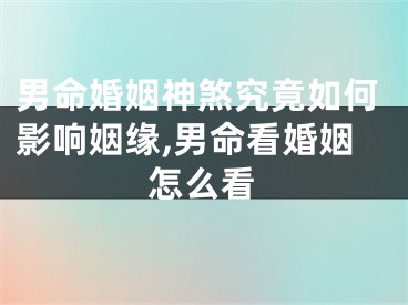 男命婚姻神煞究竟如何影响姻缘,男命看婚姻怎么看