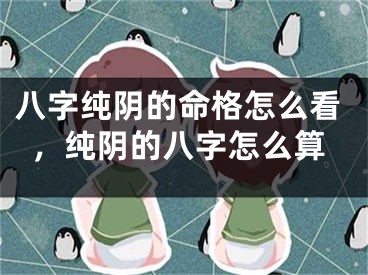八字纯阴的命格怎么看，纯阴的八字怎么算