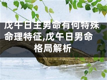 戊午日主男命有何特殊命理特征,戊午日男命格局解析