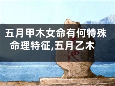 五月甲木女命有何特殊命理特征,五月乙木