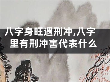 八字身旺遇刑冲,八字里有刑冲害代表什么