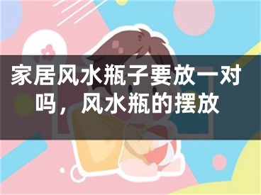 家居风水瓶子要放一对吗，风水瓶的摆放