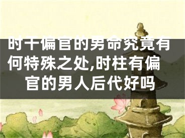 时干偏官的男命究竟有何特殊之处,时柱有偏官的男人后代好吗