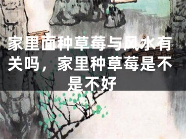 家里面种草莓与风水有关吗，家里种草莓是不是不好
