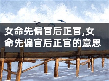 女命先偏官后正官,女命先偏官后正官的意思