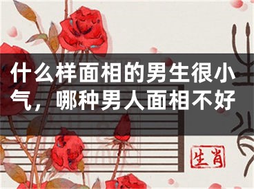 什么样面相的男生很小气，哪种男人面相不好