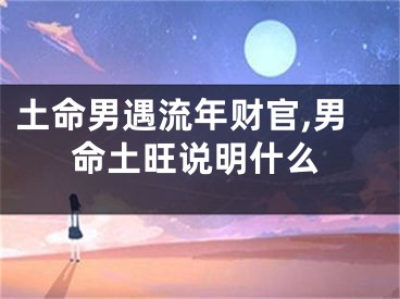 土命男遇流年财官,男命土旺说明什么