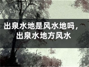 出泉水地是风水地吗，出泉水地方风水