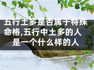 五行土多是否属于特殊命格,五行中土多的人是一个什么样的人