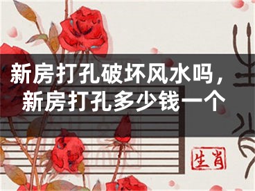 新房打孔破坏风水吗，新房打孔多少钱一个