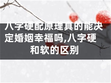 八字硬配原理真的能决定婚姻幸福吗,八字硬和软的区别