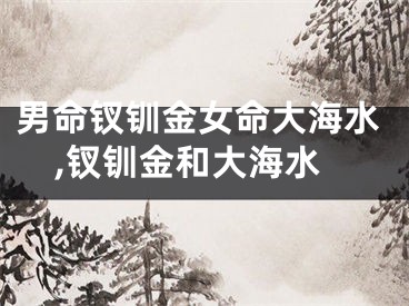 男命钗钏金女命大海水,钗钏金和大海水