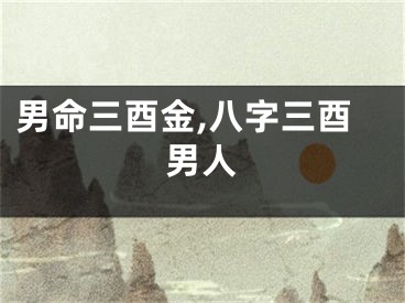 男命三酉金,八字三酉男人