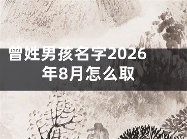 曾姓男孩名字2026年8月怎么取
