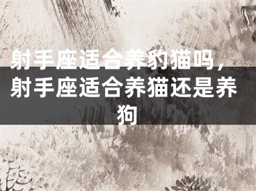 射手座适合养豹猫吗，射手座适合养猫还是养狗