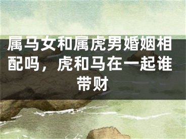 属马女和属虎男婚姻相配吗，虎和马在一起谁带财