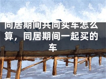 同居期间共同买车怎么算,同居期间一起买的车