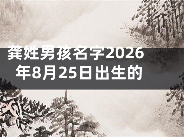 龚姓男孩名字2026年8月25日出生的