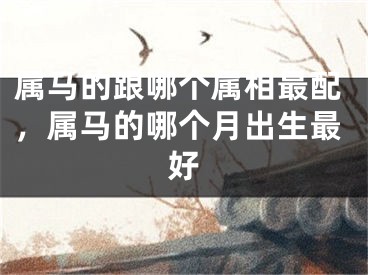 属马的跟哪个属相最配，属马的哪个月出生最好