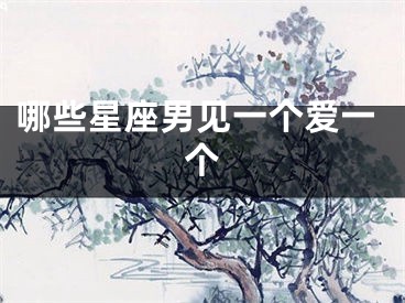 哪些星座男见一个爱一个
