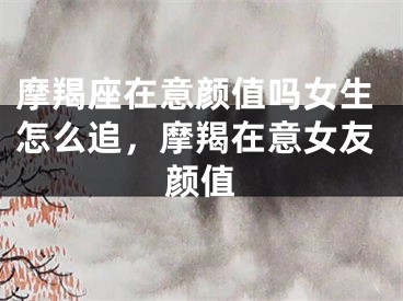 摩羯座在意颜值吗女生怎么追，摩羯在意女友颜值