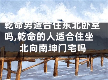 乾命男适合住东北卧室吗,乾命的人适合住坐北向南坤门宅吗