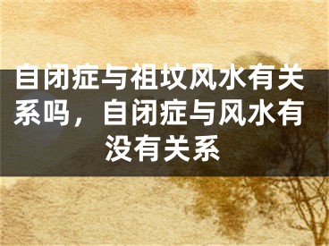 自闭症与祖坟风水有关系吗，自闭症与风水有没有关系