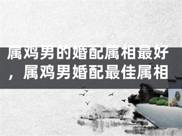 属鸡男的婚配属相最好，属鸡男婚配最佳属相