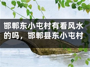 邯郸东小屯村有看风水的吗，邯郸县东小屯村