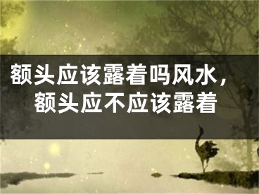 额头应该露着吗风水，额头应不应该露着