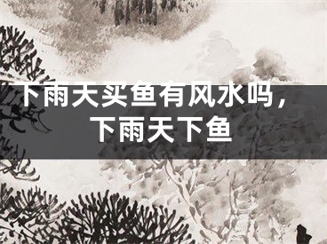 下雨天买鱼有风水吗，下雨天下鱼