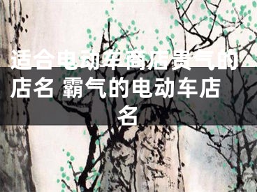 适合电动车商店贵气的店名 霸气的电动车店名